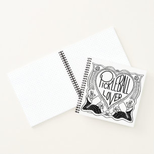 Illustratief Pickleball Lover Notitieboek