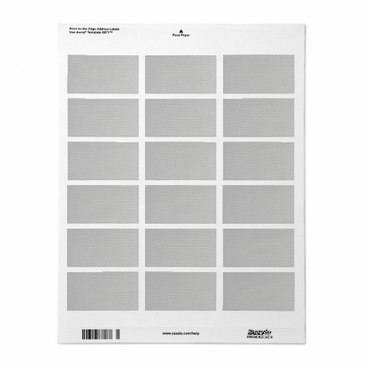 Illustratief plastic raster etiket (Full Sheet)