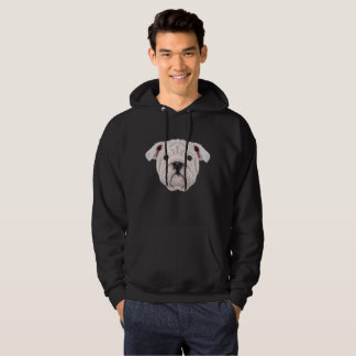 Illustratief portret van de Engelse Bulldog puppy. Hoodie