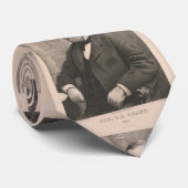  illustratief portret van Ulysses S Grant Stropdas (Opgerold)