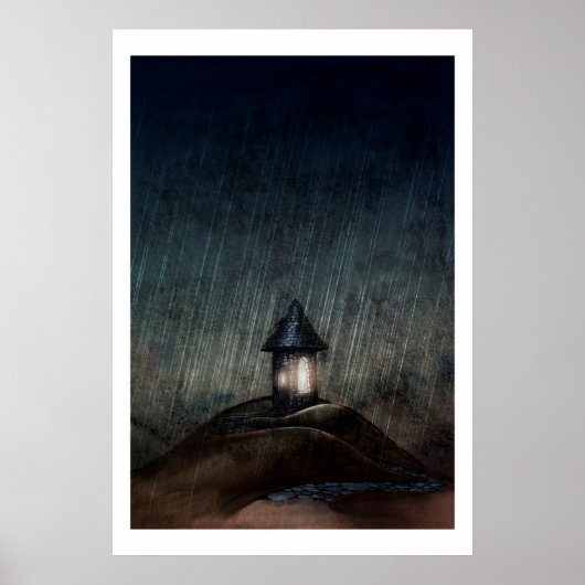 Illustratief Poster "Warm als het regent" (Voorkant)