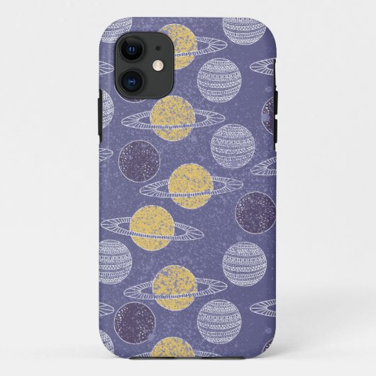 Illustratief ruimtepatroon Case-Mate iPhone case (Achterkant)