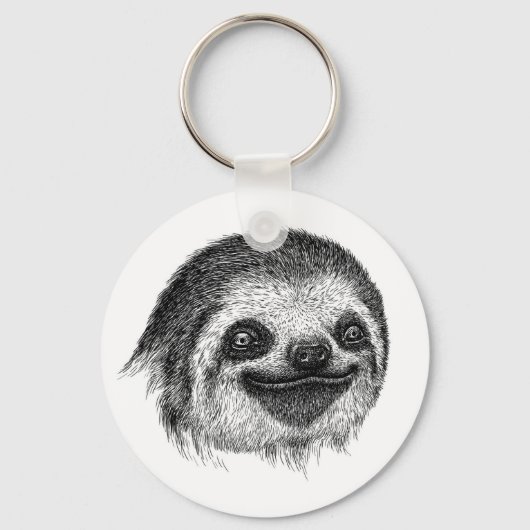 Illustratief sleufgezicht sleutelhanger (Voorkant)