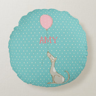 Illustratief tekenfilmdecor voor kinderen rond kussen