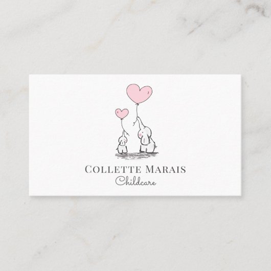 Illustratief Visitekaartje voor kinderopvang (Voorkant)