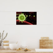 Illustratief weergeven van het SARS-coronavirus Poster (Keuken)