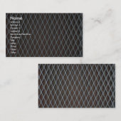 Illustratief wit metaalgrill visitekaartje (Voorkant / Achterkant)
