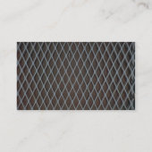 Illustratief wit metaalgrill visitekaartje (Achterkant)