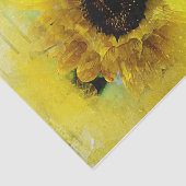 Illustratief Zonnebloemweefselpapier Tissuepapier (Detail)