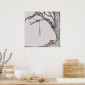 Illustratiehangersstrook en paddenstoelen poster (Keuken)