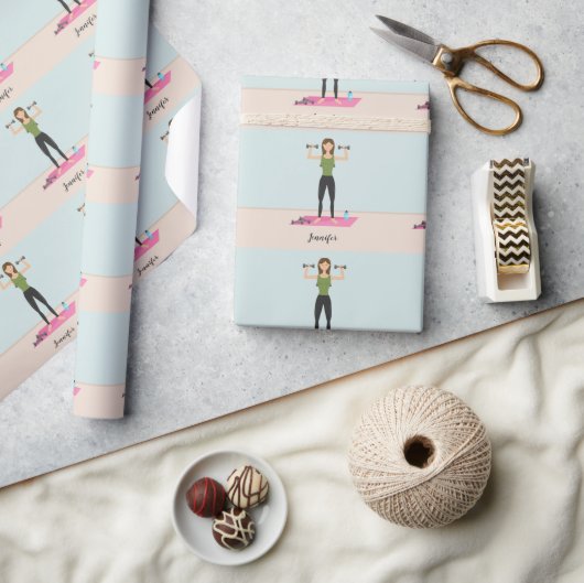 Illustratiepatroon en aangepaste naam van het bewe cadeaupapier (Crafts)