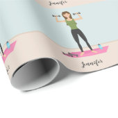 Illustratiepatroon en aangepaste naam van het bewe cadeaupapier (Rol Hoek)