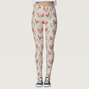 Illustratiepatroon Floral Faeries Leggings