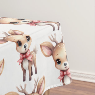 Illustratiepatroon met een Mooie Babyhert voor Car Tafelkleed