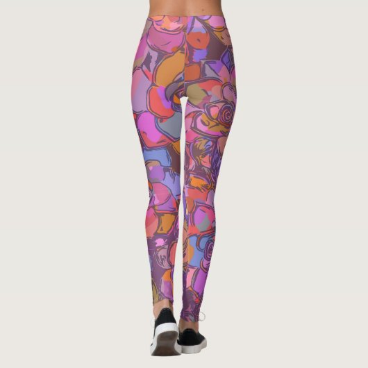 Illustratiepatroon van de flanderflens in het Paar Leggings (Achterkant)