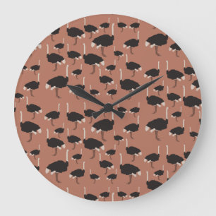 Illustratiepatroon van de Ostrich Bird Grote Klok