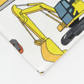 Illustratiepatroon voor constructievoertuigen fleece deken (Hoek)