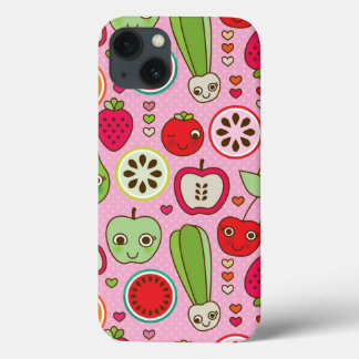illustratiepatroon voor fruitkeuken iPhone 13 hoesje