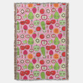 illustratiepatroon voor fruitkeuken deken (Voorkant Verticaal)