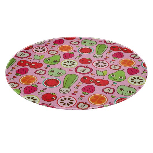 illustratiepatroon voor fruitkeuken snijplank (Hoek)