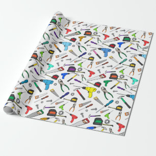 Illustratiepatroon voor hardware-illustratie voor cadeaupapier