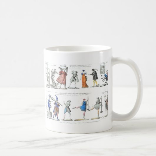 Illustraties Franse ballettekens Koffiemok (Rechts)