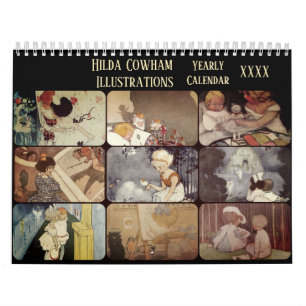  illustraties Hilda Cowham Victoriaans Kalender