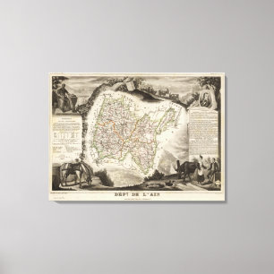 Illustraties, landschappen canvas afdruk