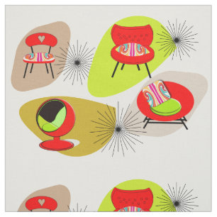Illustraties van de functie van de moderne Retrost Stof
