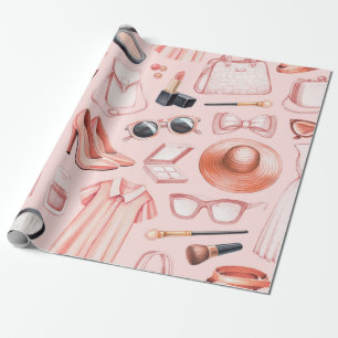 illustraties van de mode. Naadloos patroon Cadeaupapier