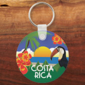 illustraties van de stijl Costa Rica Sleutelhanger (Voorkant)