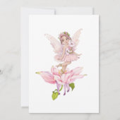 Illustraties van de Waterverf Fairy en Flowers Sho Kaart (Achterkant)
