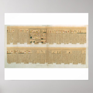 Illustraties van een Pampus-manuscript met hiërog Poster