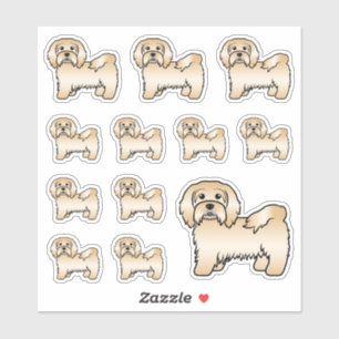 Illustraties van een schattige cartoon Hond van he Sticker