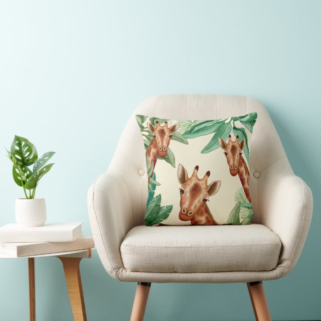  illustraties van Giraffe Kussen (Stoel)