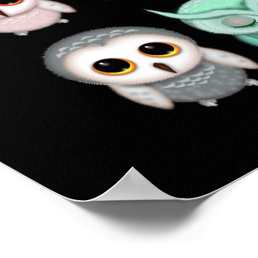 Illustraties van kleine eigenaars bevestigen poster (Hoek)