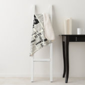 Illustraties van kranten met voorpaginakantiewerk sherpa deken (In situ)