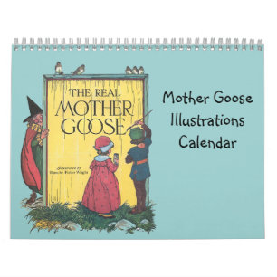 Illustraties van Moeder Goose Kalender