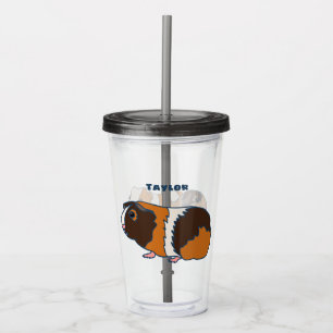 Illustraties van Pet Guinea Pigs Persoonlijk Acryl Drinkbeker