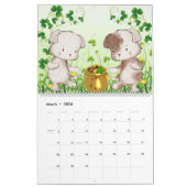 Illustraties van Schattige Waterverf "Katten en ho Kalender (Mar 2026)