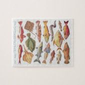  illustraties van zoutwatervis legpuzzel (Horizontaal)