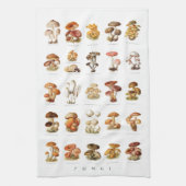  illustratieschema eetbare paddenstoelen theedoek (Verticaal)