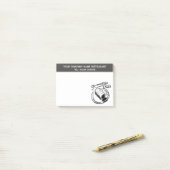 Illustratiethema van het restaurant Roast Beef Post-it® Notes (Op bureau)