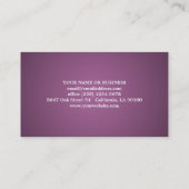 Illustratieve bladerstijl Visitekaartje Baker (Achterkant)