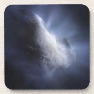 Illustratieve close-up van de komeettempel. bier onderzetter