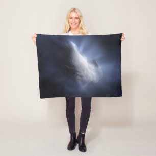 Illustratieve close-up van de komeettempel. fleece deken