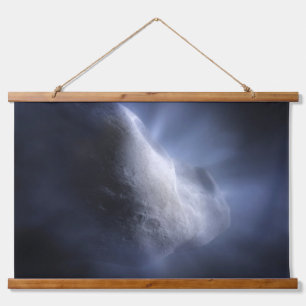 Illustratieve close-up van de komeettempel. hangend wandkleed