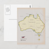 Illustratieve kaart van Australië (Voorkant / Achterkant)