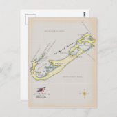 Illustratieve kaart van Bermuda (Voorkant / Achterkant)