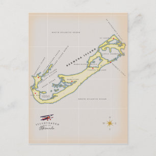 Illustratieve kaart van Bermuda